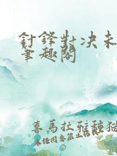 针锋对决未删减笔趣阁