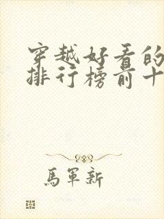 穿越好看的小说排行榜前十名