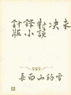 针锋对决未删减版小说