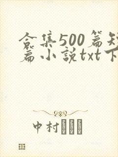 合集500篇短篇小说txt下载