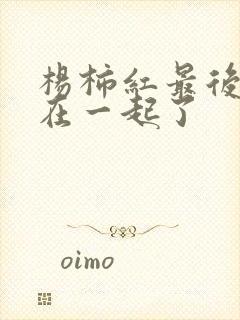 杨柿红最后和谁在一起了