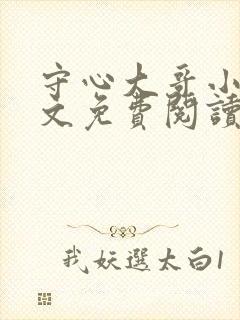 守心大哥小说全文免费阅读