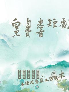 白月光短剧全集免费看