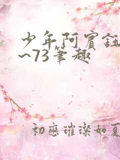 少年阿宾钰慧1~73笔趣
