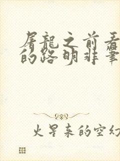 屠龙之前看龙族的路明非笔趣阁