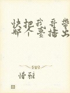 快把我哥带走在哪个台播出