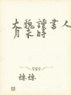 大魏读书人 七月未时