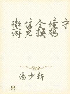 微信全境守卫手游兑换码