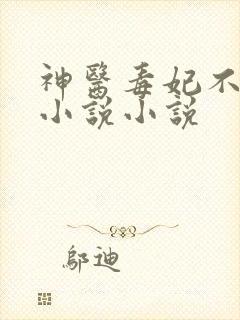 神医毒妃不好惹小说小说