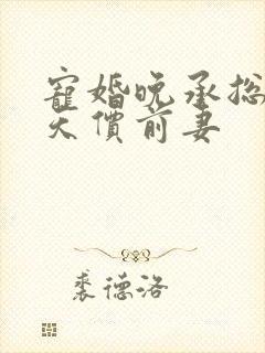 宠婚晚承总裁的天价前妻