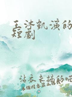 王沐凯演的所有短剧