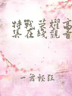 特战荣耀高清全集在线观看