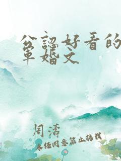 公认好看的年代军婚文