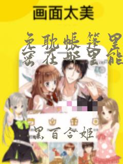 免耽帐篷里的秘密在哪里能看：结局+番外