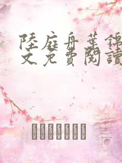 陆庭舟叶锦禾全文免费阅读