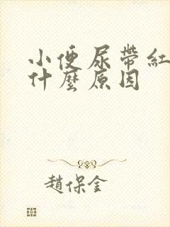 小便尿带红色是什么原因