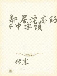 邻居漂亮的老婆4中字头