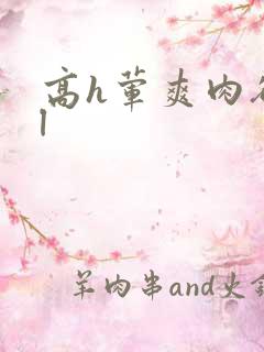高h荤爽肉欲bl