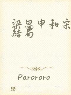 梁思申和宋运辉结局