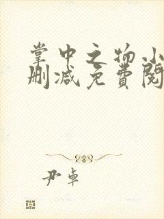 掌中之物小说无删减免费阅读全文