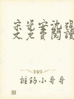 宋瓷安沈砚知全文免费阅读