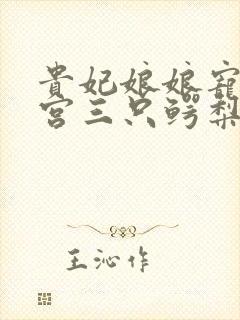 贵妃娘娘宠冠后宫三只鳄梨