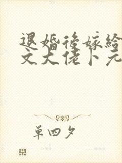 退婚后嫁给年代文大佬卜元