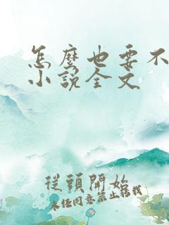 怎么也要不够她小说全文