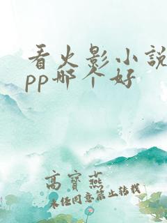 看火影小说的app哪个好