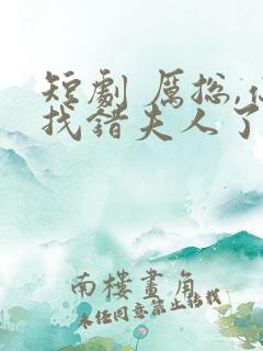 短剧 厉总,你找错夫人了