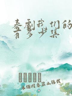 泰剧我们的秘密有多少集