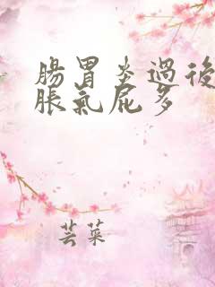 肠胃炎过后肚子胀气屁多