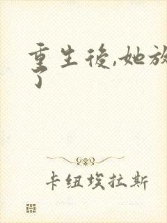 重生后,她放弃了