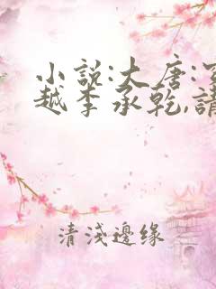 小说:大唐:穿越李承乾,请陛下称太子