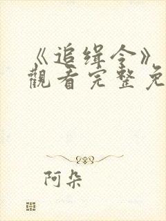 《追缉令》在线观看完整免费观看