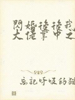 闪婚后后我成了大佬掌中之物马小宇