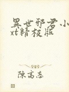 异世邪君小说txt精校版