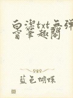 白洁txt无弹窗笔趣阁