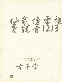 仙武传电视剧免费观看1213