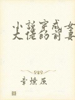 小说穿成女儿奴大佬的前妻阅读