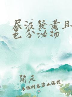 尿液发黄且有白色分泌物