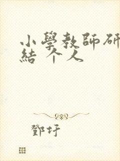 小学教师研修总结 个人