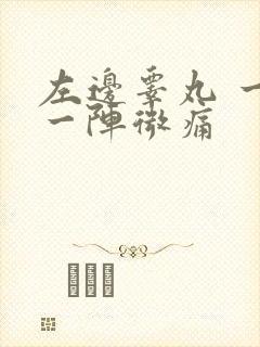 左边睾丸 一阵一阵微痛