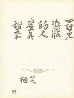 甜蜜的惩罚第一季真人版免费观看全集