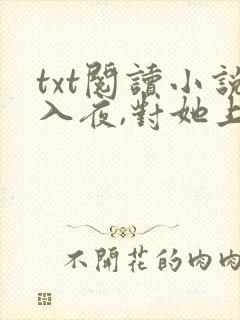txt阅读小说入夜,对她上瘾
