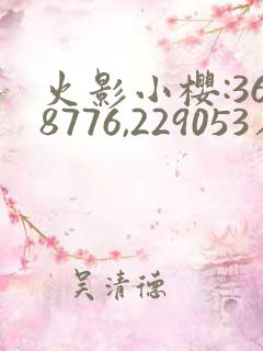 火影小樱:368776,229053在哪看