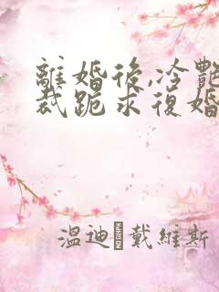 离婚后,冷艳总裁跪求复婚小说免费下载