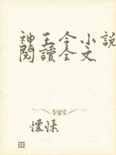 神王令小说免费阅读全文