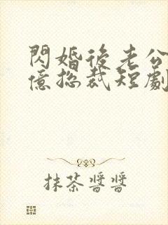 闪婚后老公是千亿总裁短剧