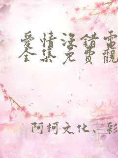 爱情没错电视剧全集免费观看